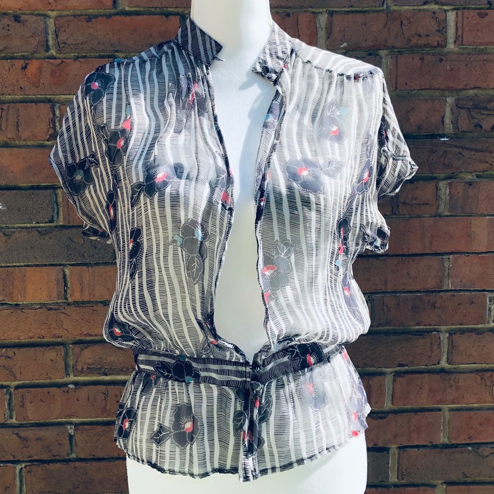 Vintage sheer blouse